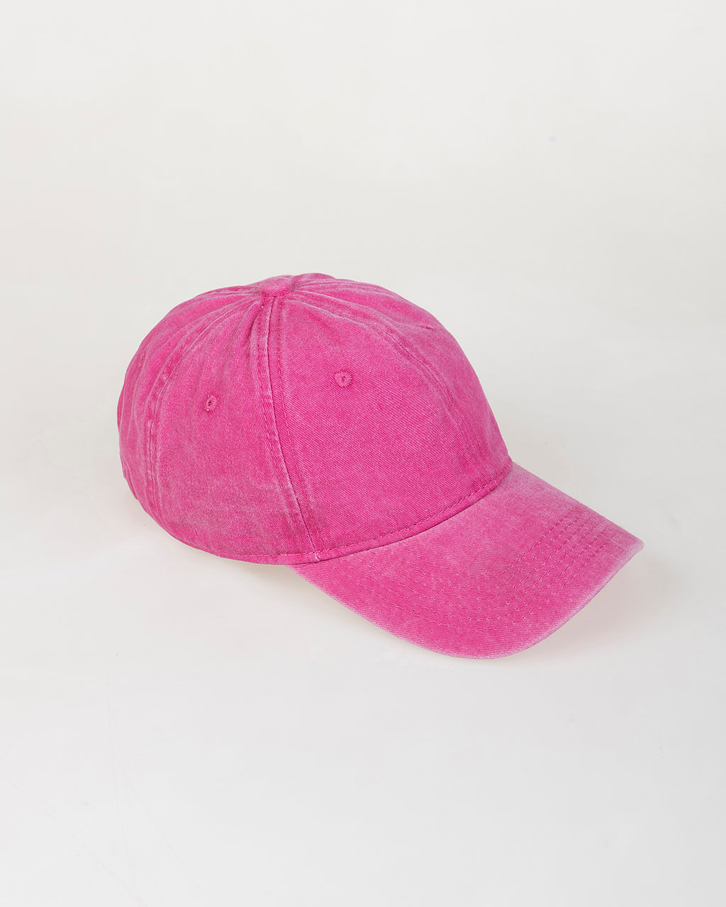 Washed effect cap