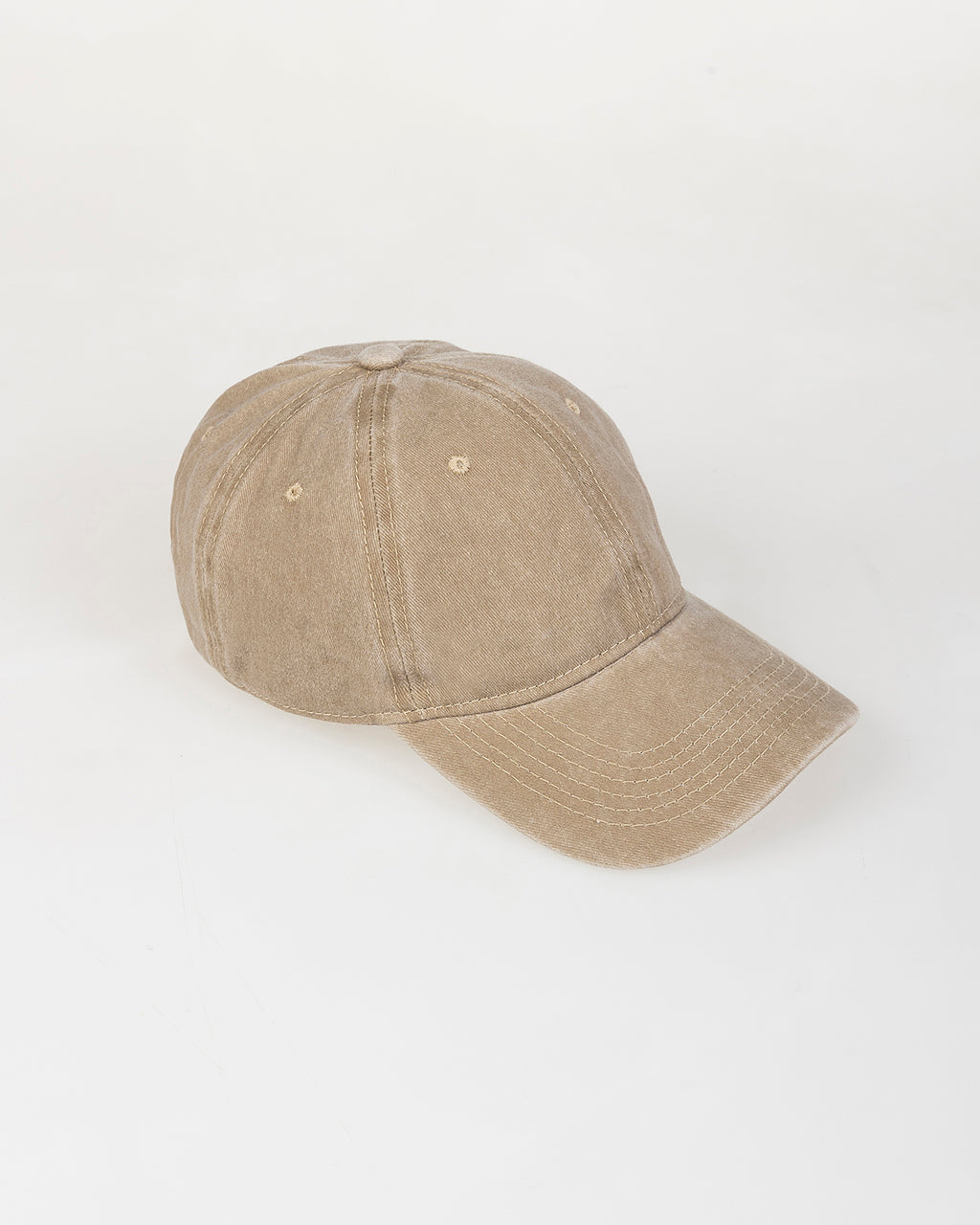 Washed effect cap