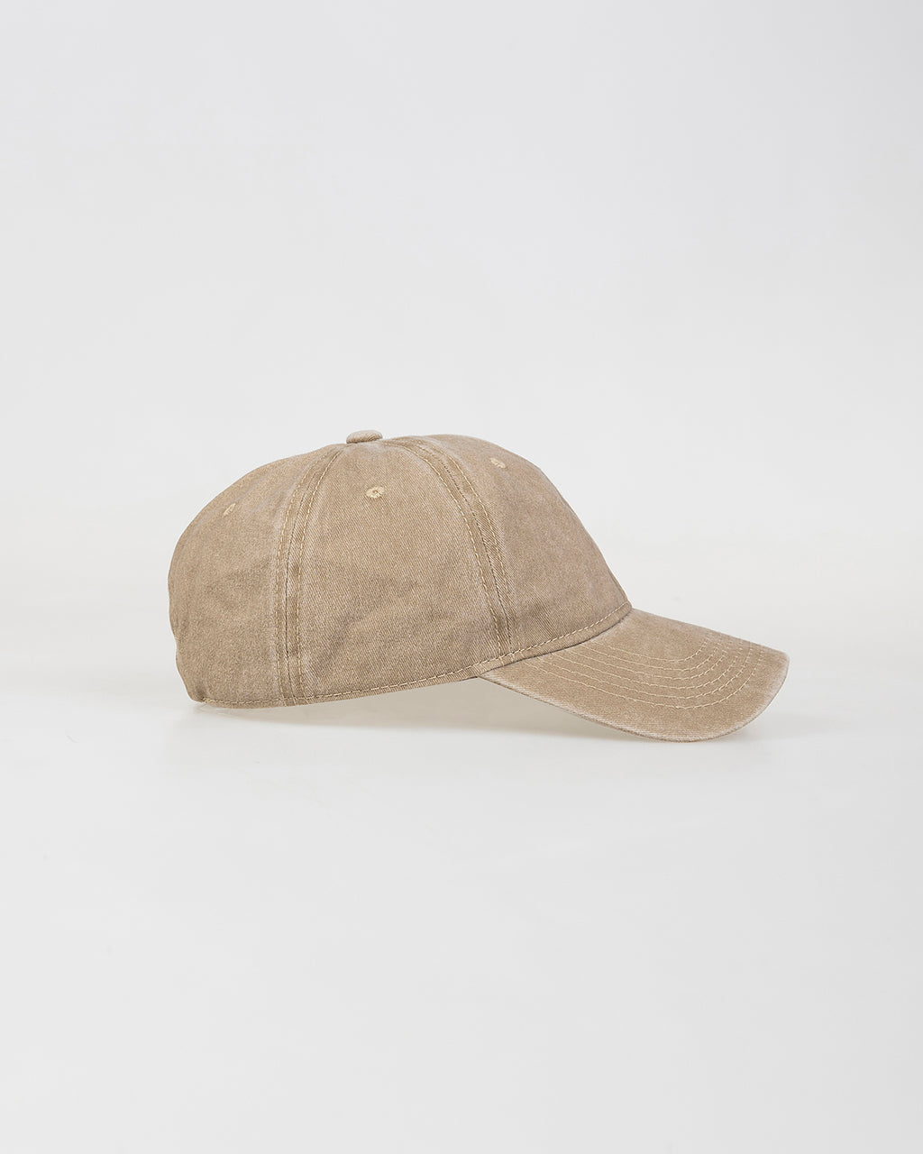 Washed effect cap