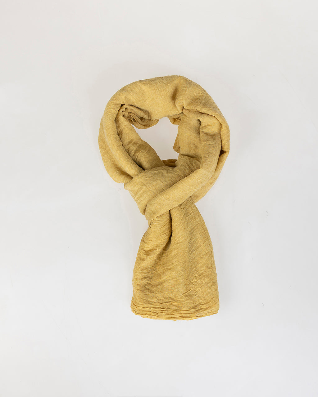 Yellow worn effect scarf