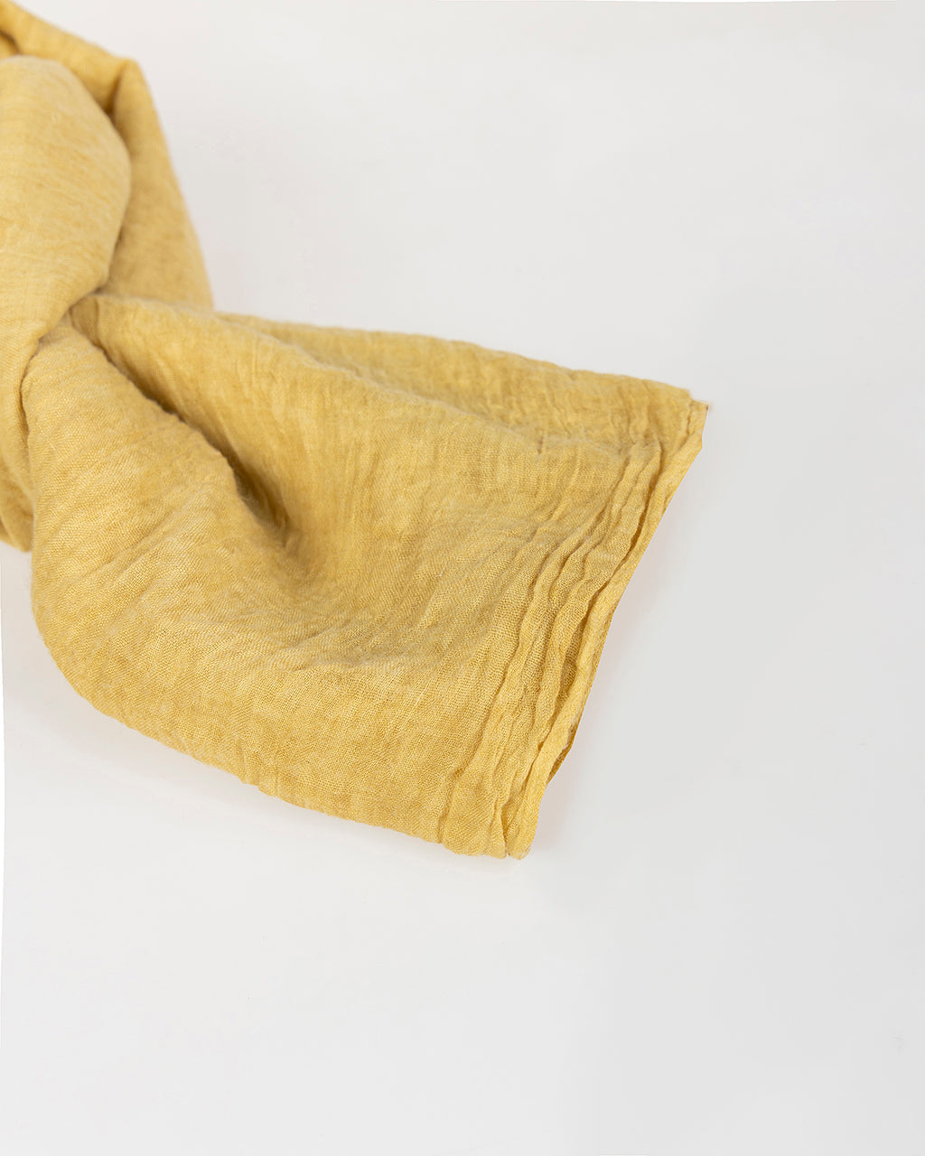 Yellow worn effect scarf