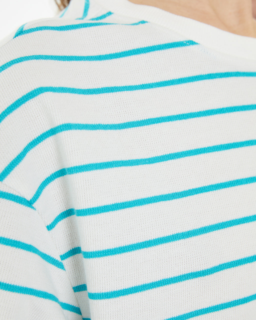 Sailor striped sweatshirt with round neck