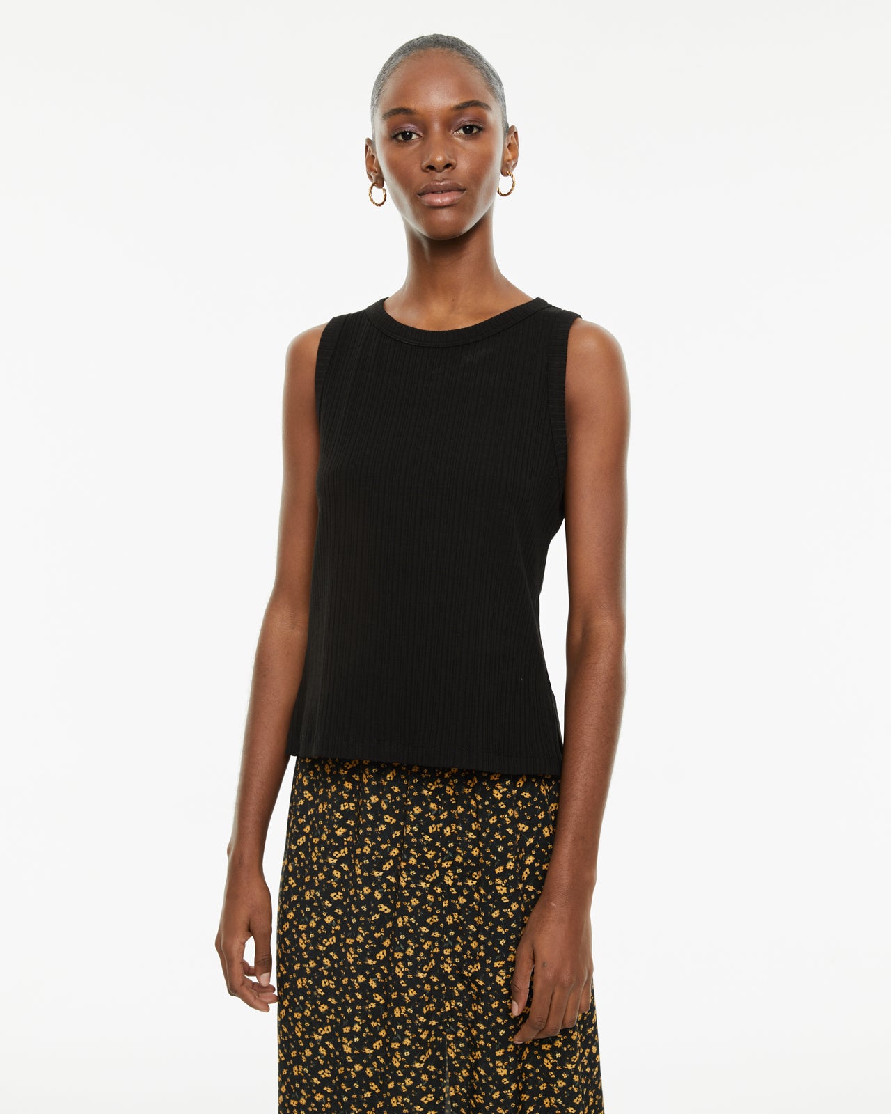 Haut ajusté sans manches à col licou