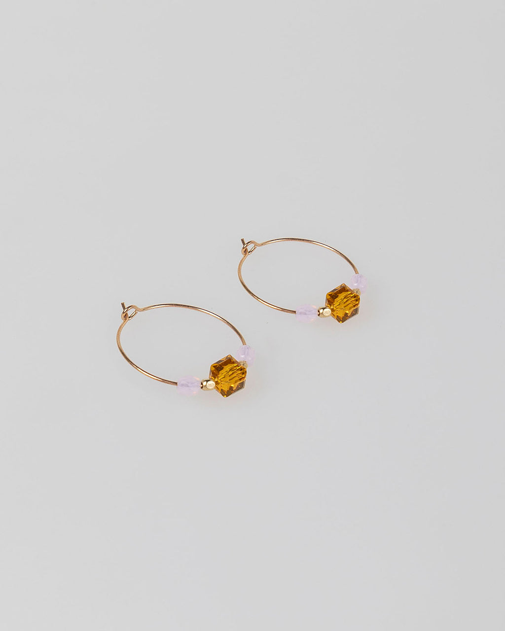 Pendientes con abalorios