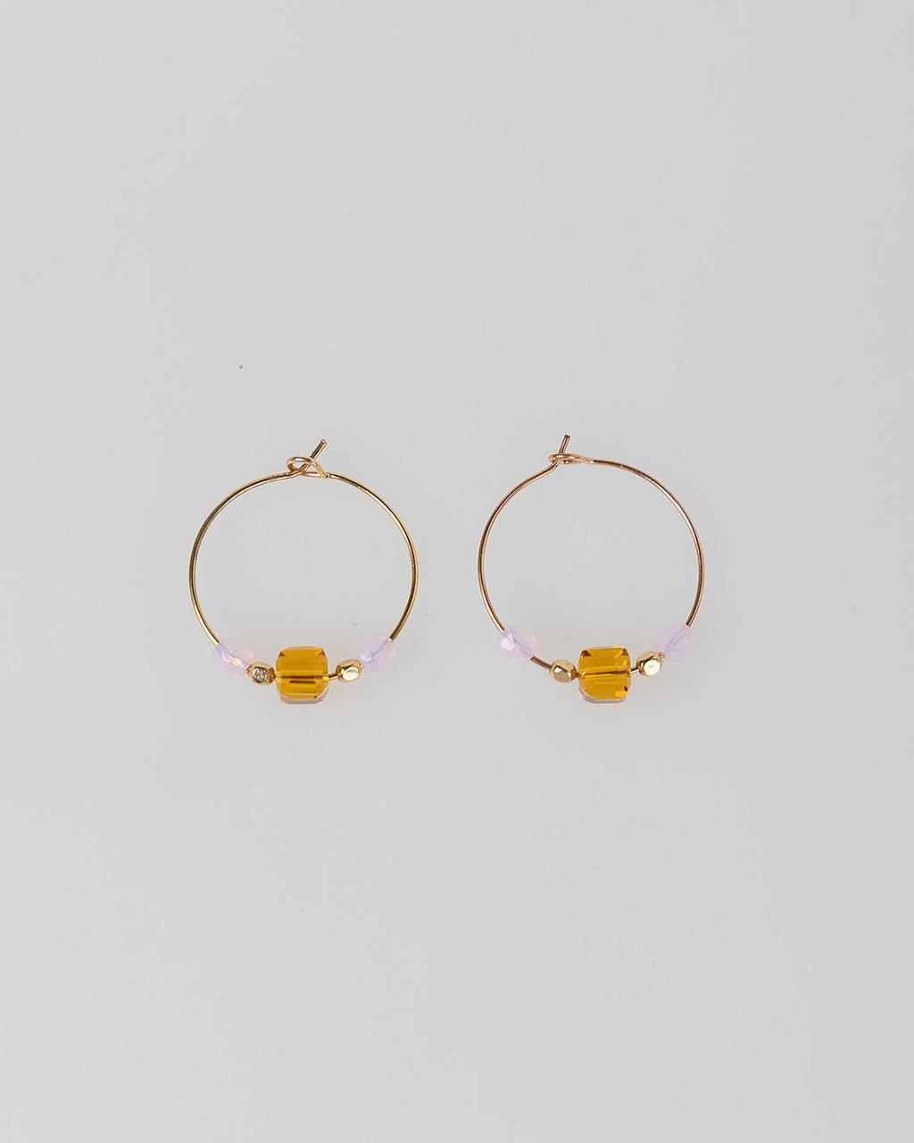 Pendientes con abalorios