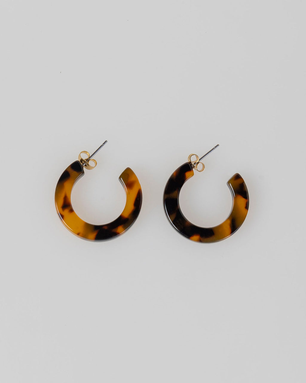 Pendientes aro marrón