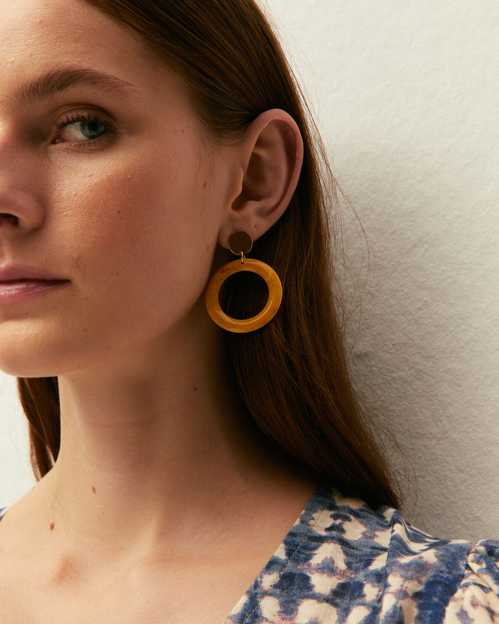 Yellow earrings