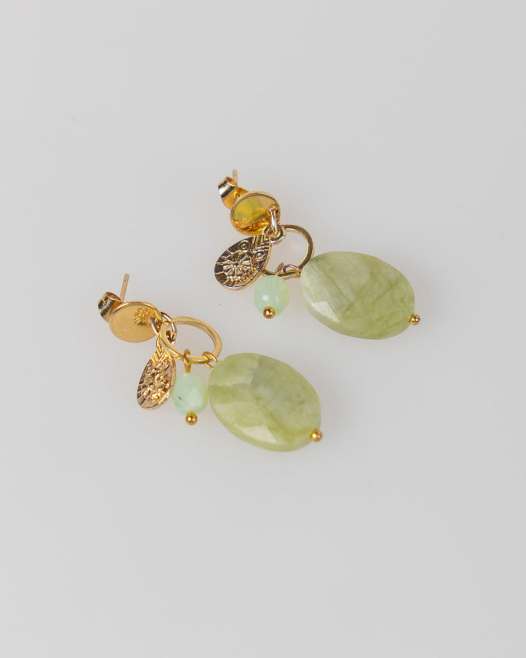 Pendientes piedra verde