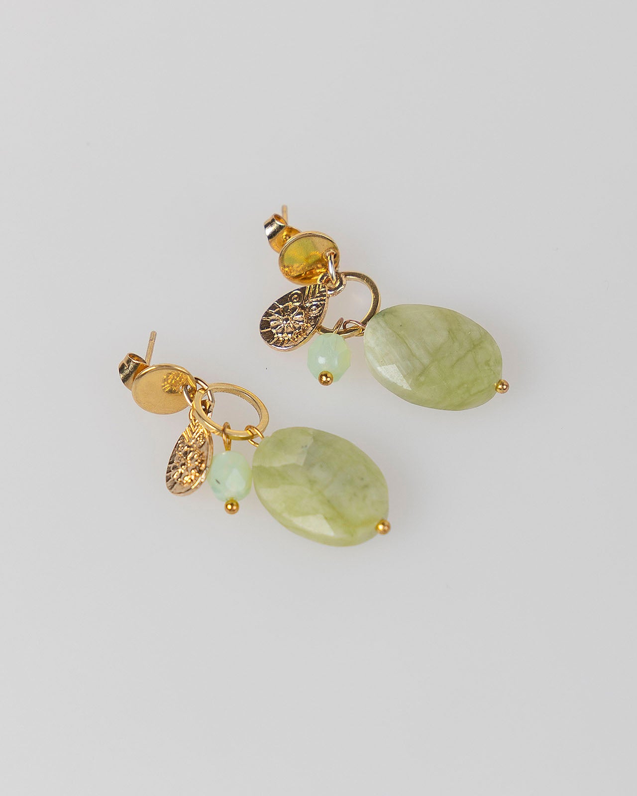 Pendientes piedra verde
