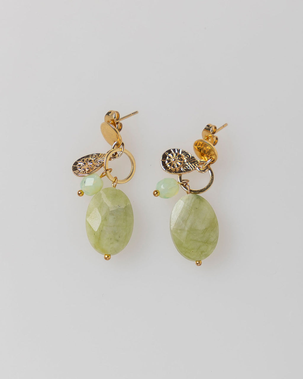 Pendientes piedra verde