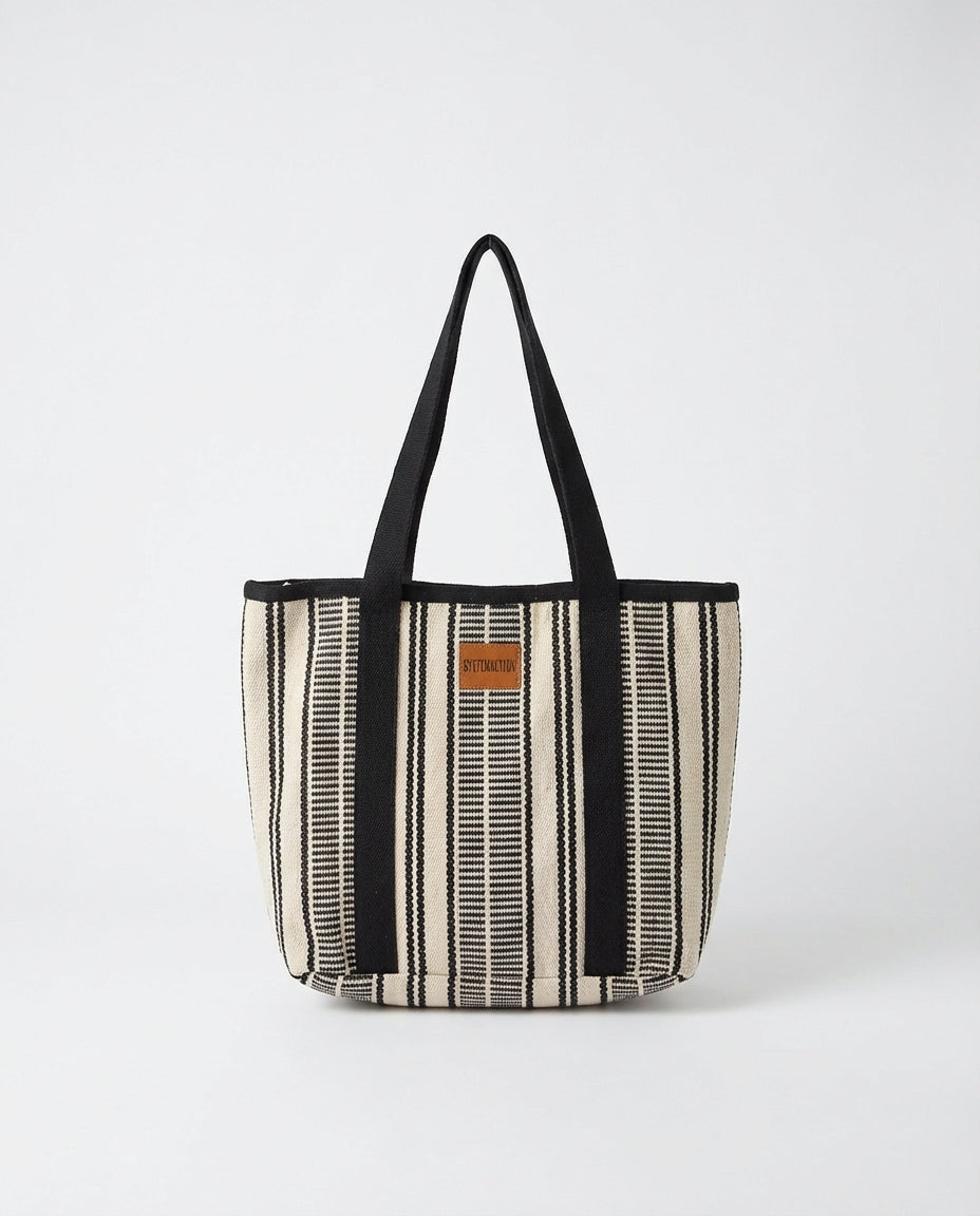 bolsa tela rayas