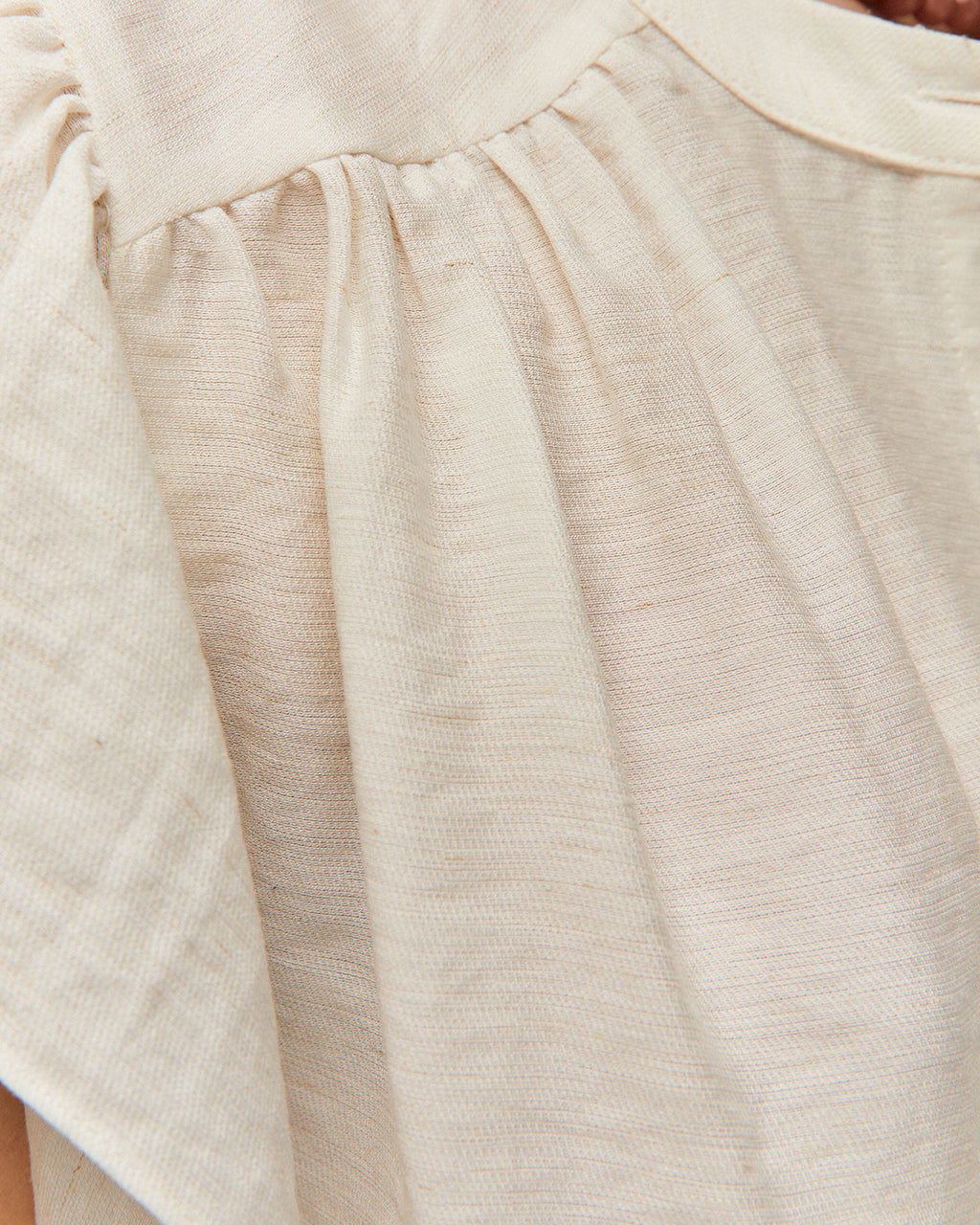 Camisa volantes lino