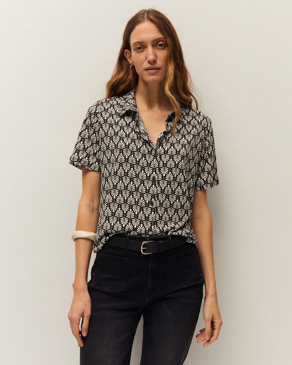 Camisa estampado geométrico