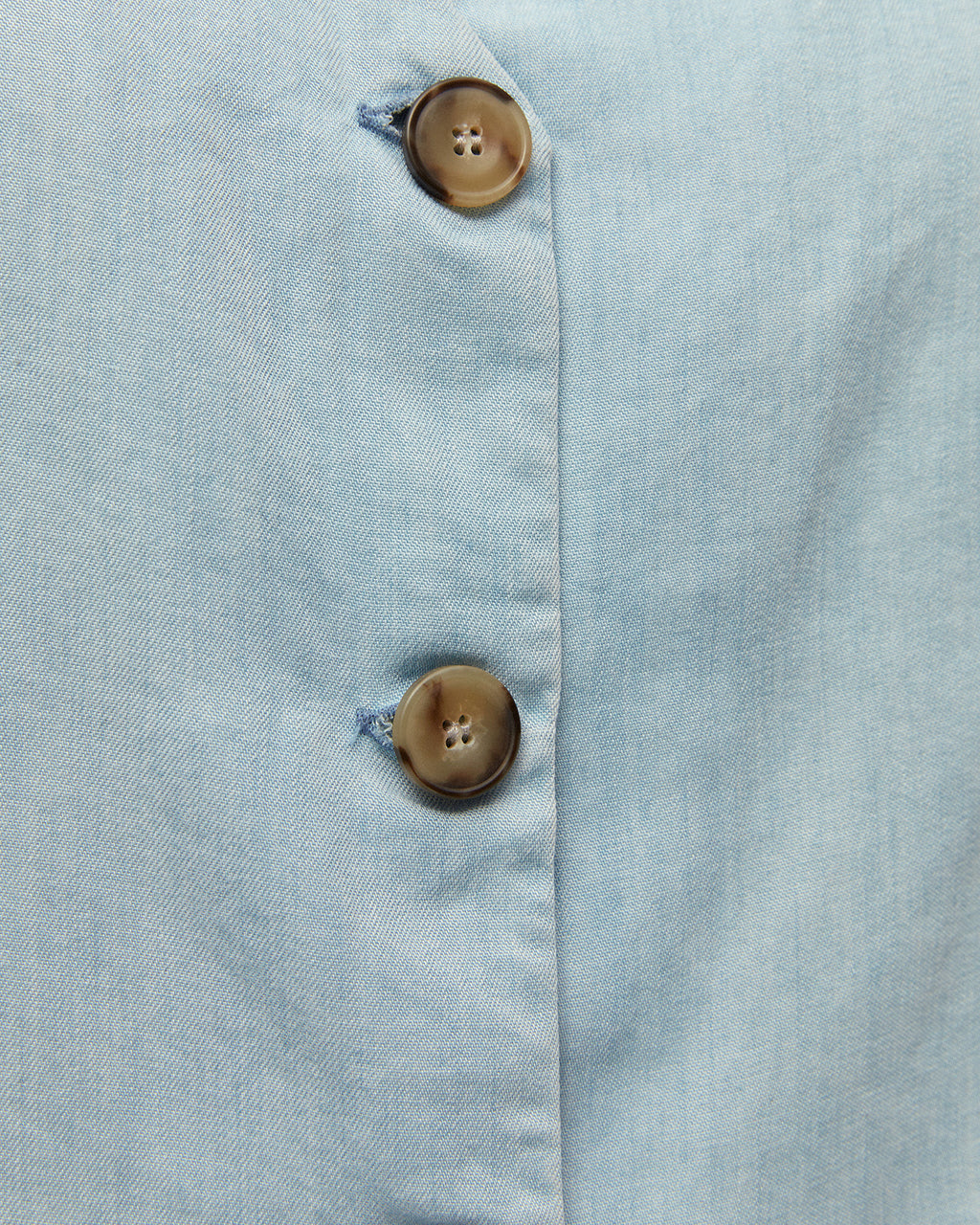 Chaleco efecto denim