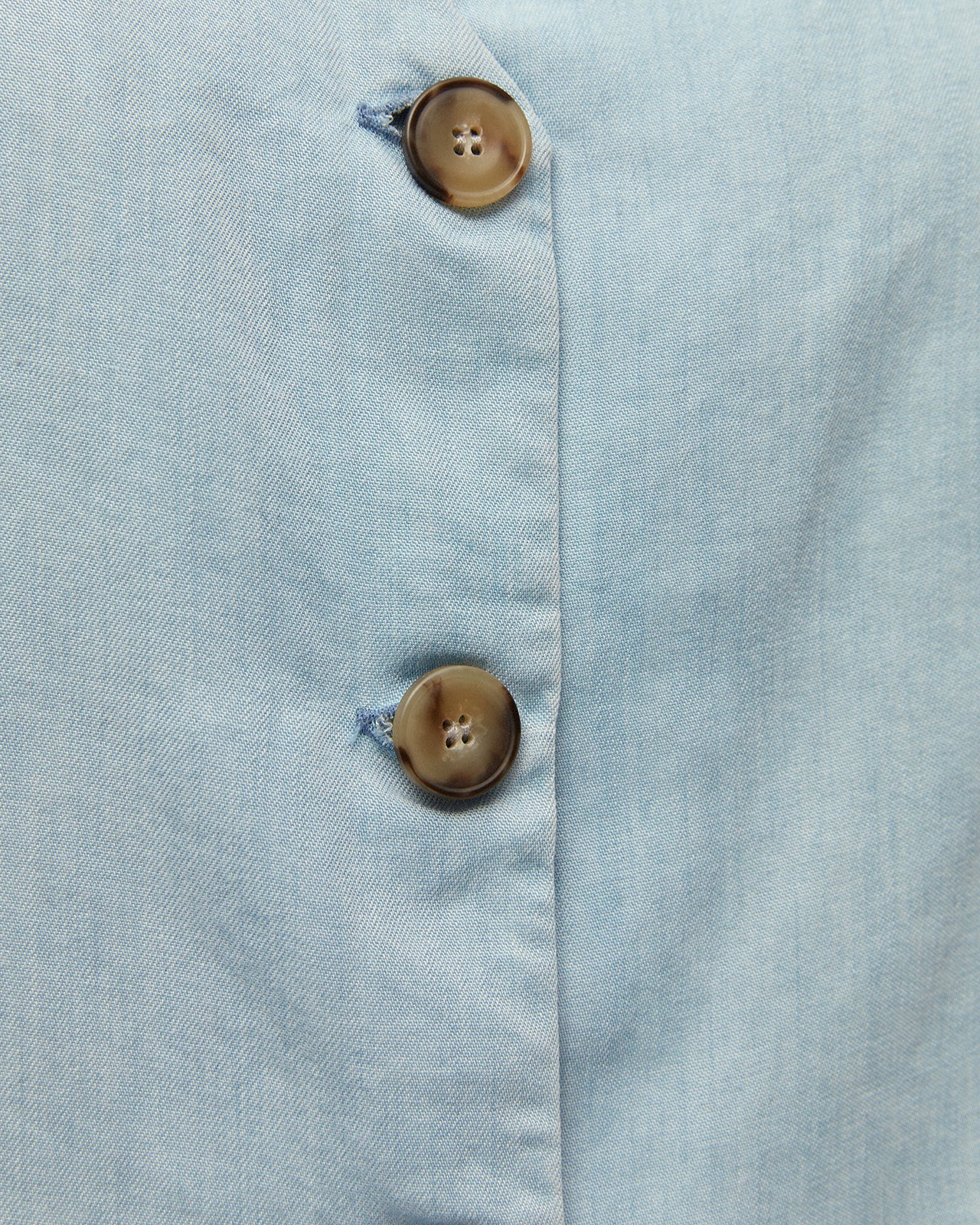 Chaleco efecto denim