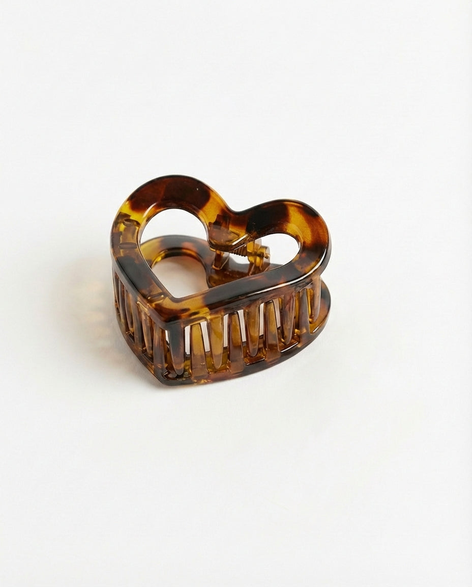 pinza pelo en forma de corazón