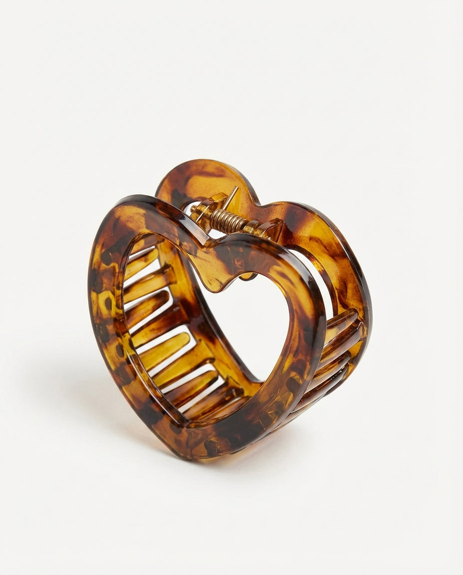 pinza pelo en forma de corazón