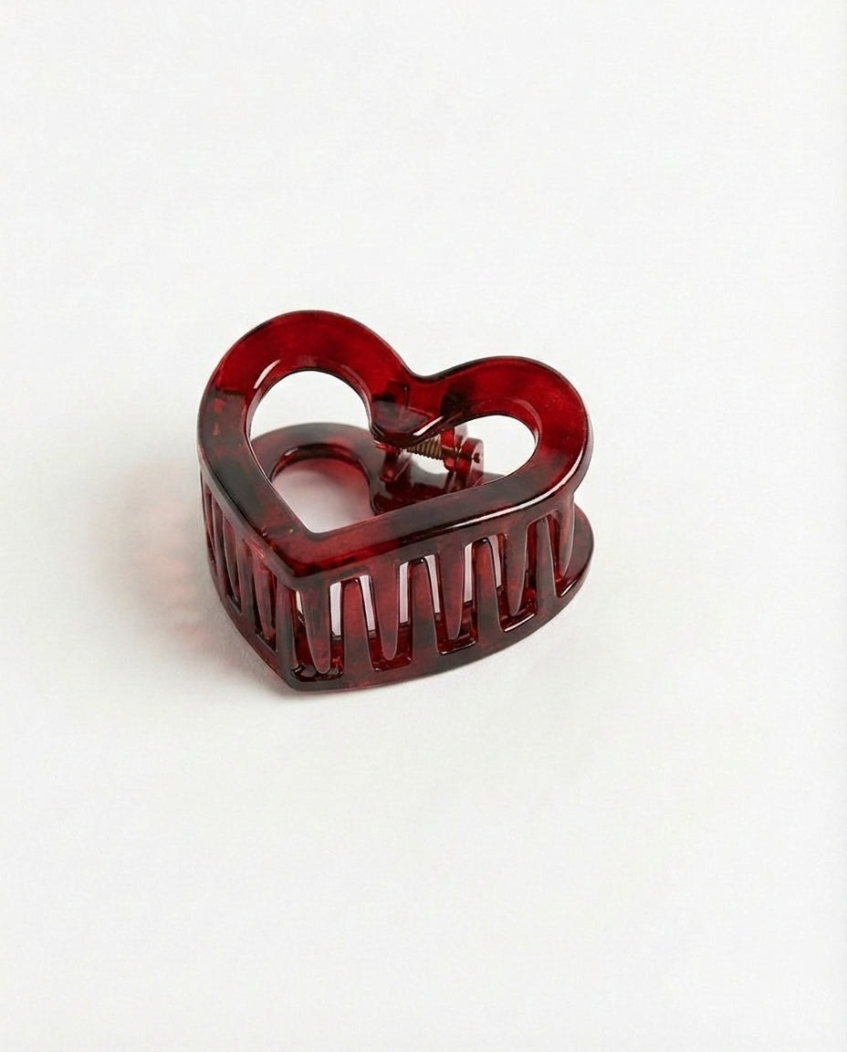 pinza pelo en forma de corazón