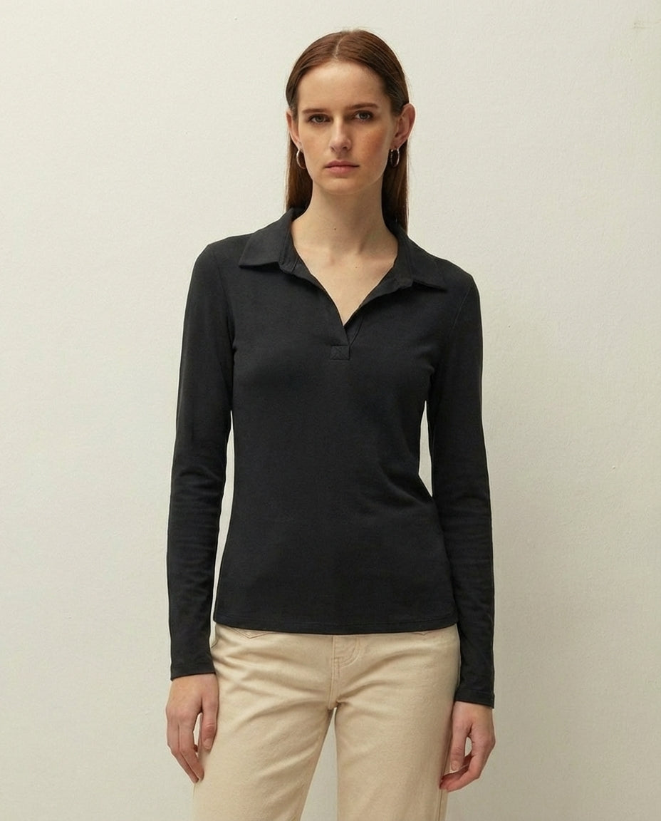 Camiseta escote polo