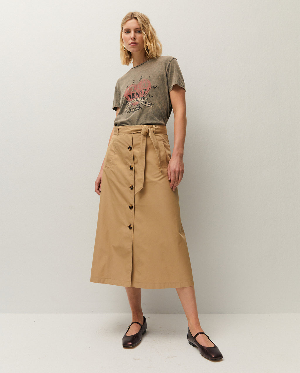 Camiseta print corazón