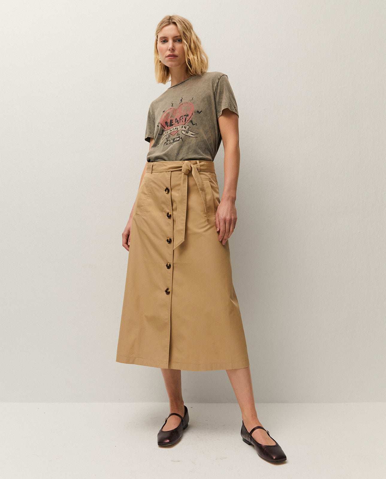 Camiseta print corazón