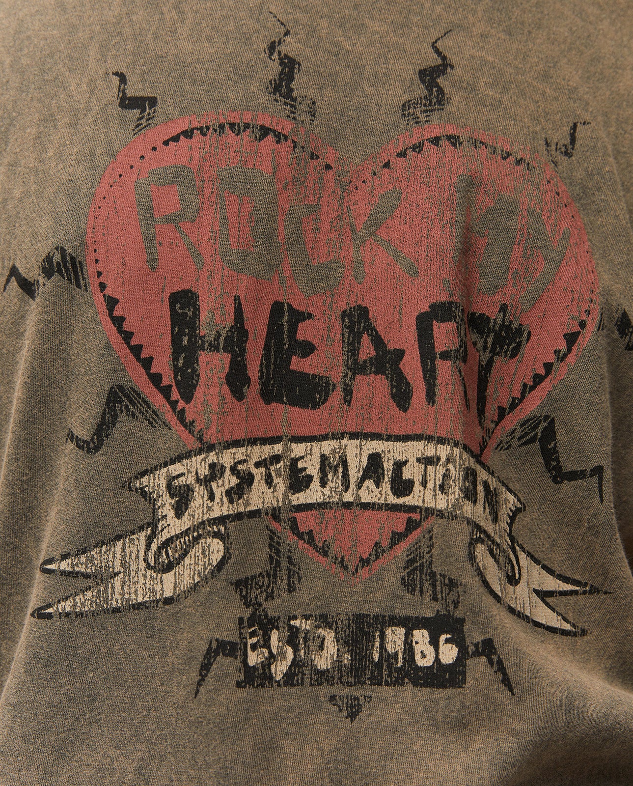 Camiseta print corazón