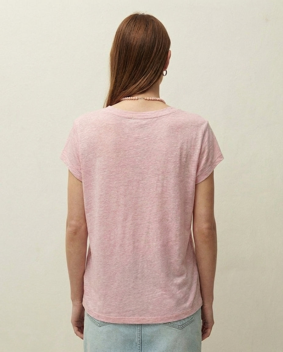 Camiseta detalle de hilo a contraste