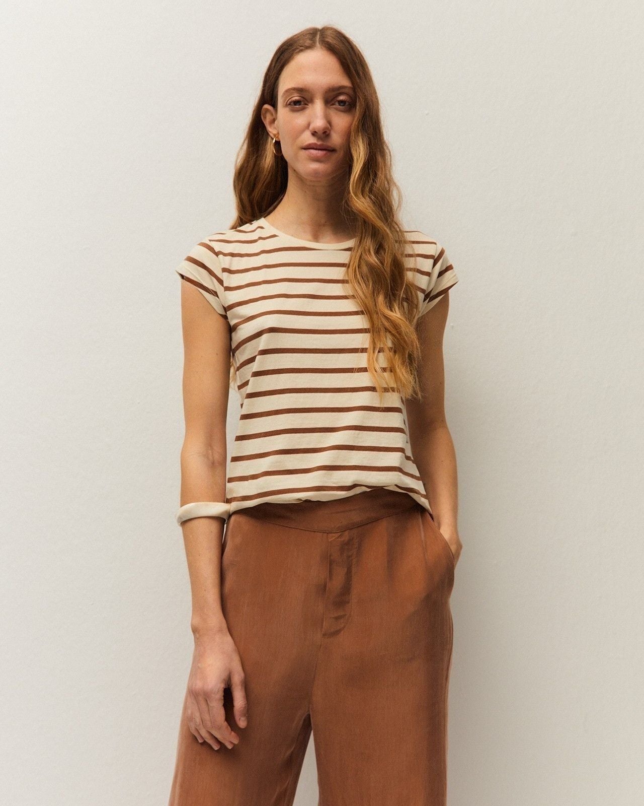 Camiseta rayas manga corta