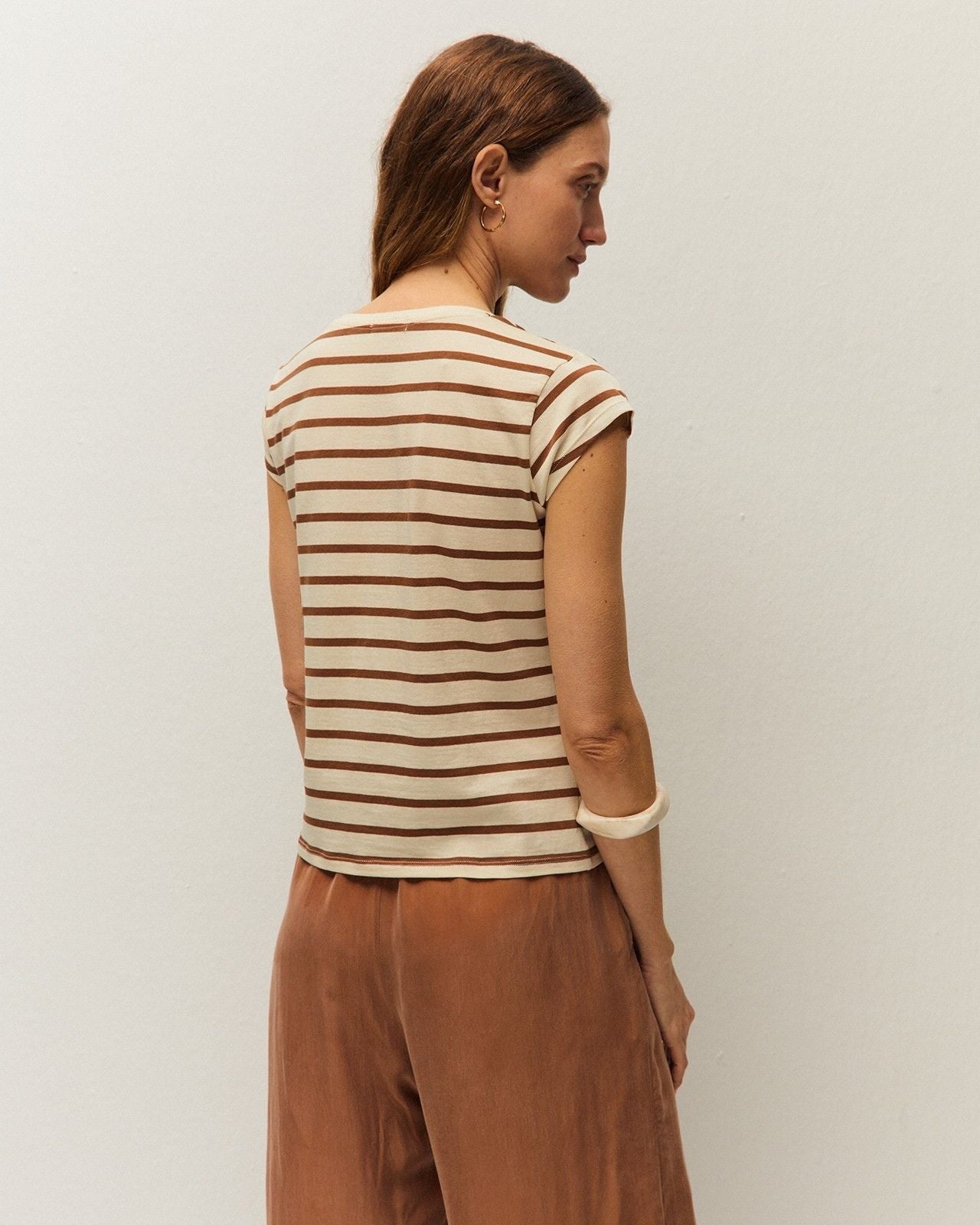Camiseta rayas manga corta