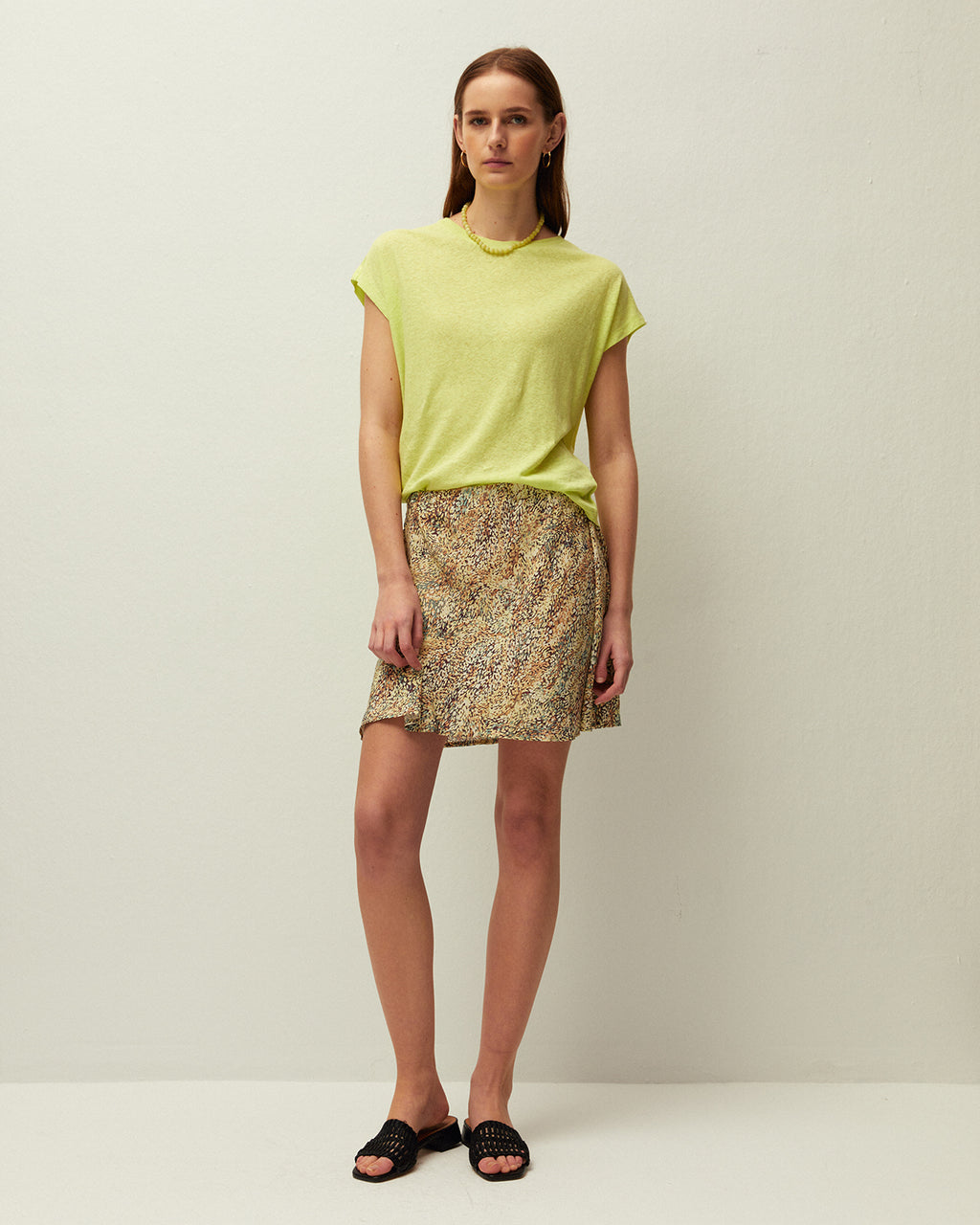 Camiseta lino  manga corta