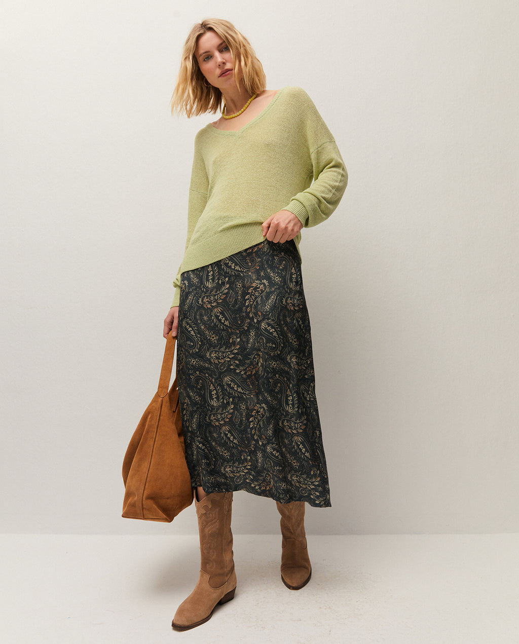 Falda con un estampado pashley