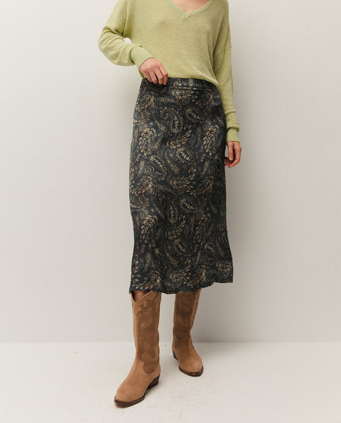 Falda con un estampado pashley