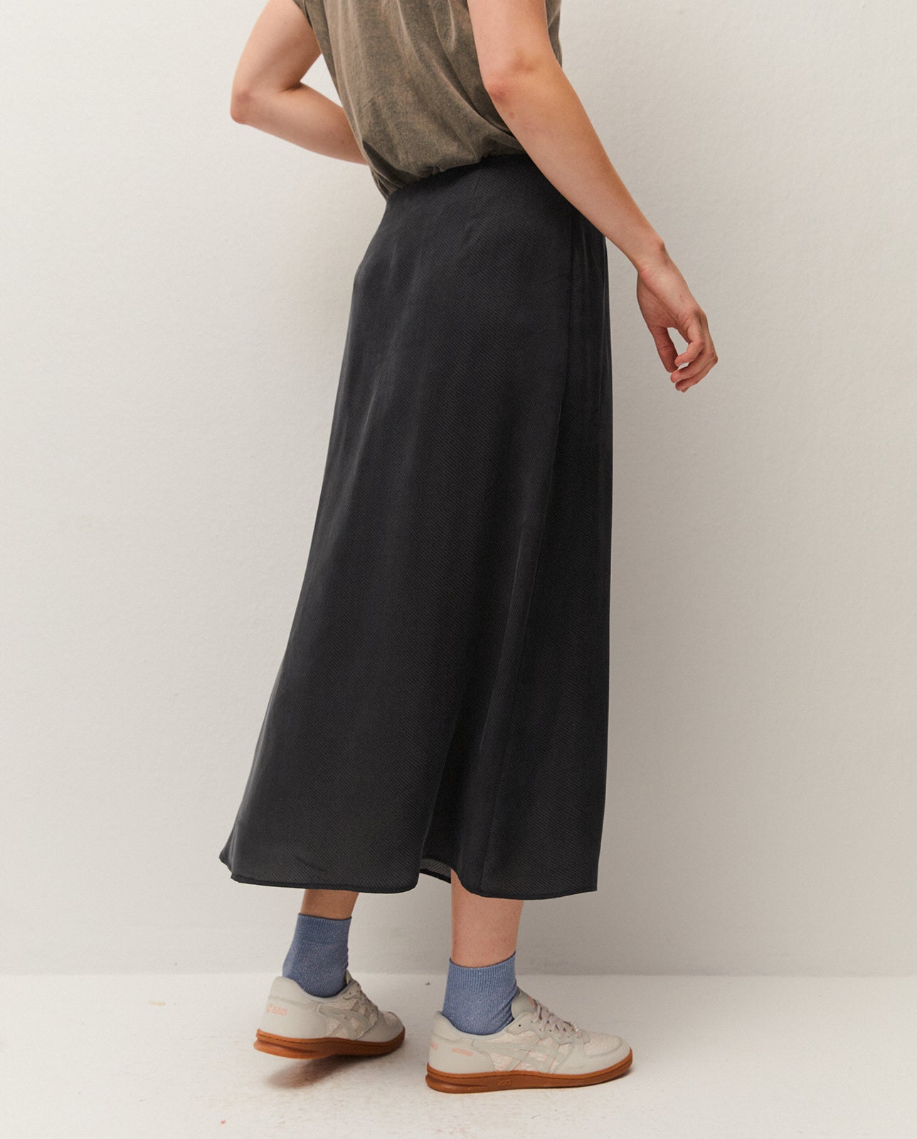 Falda de cupro estampada