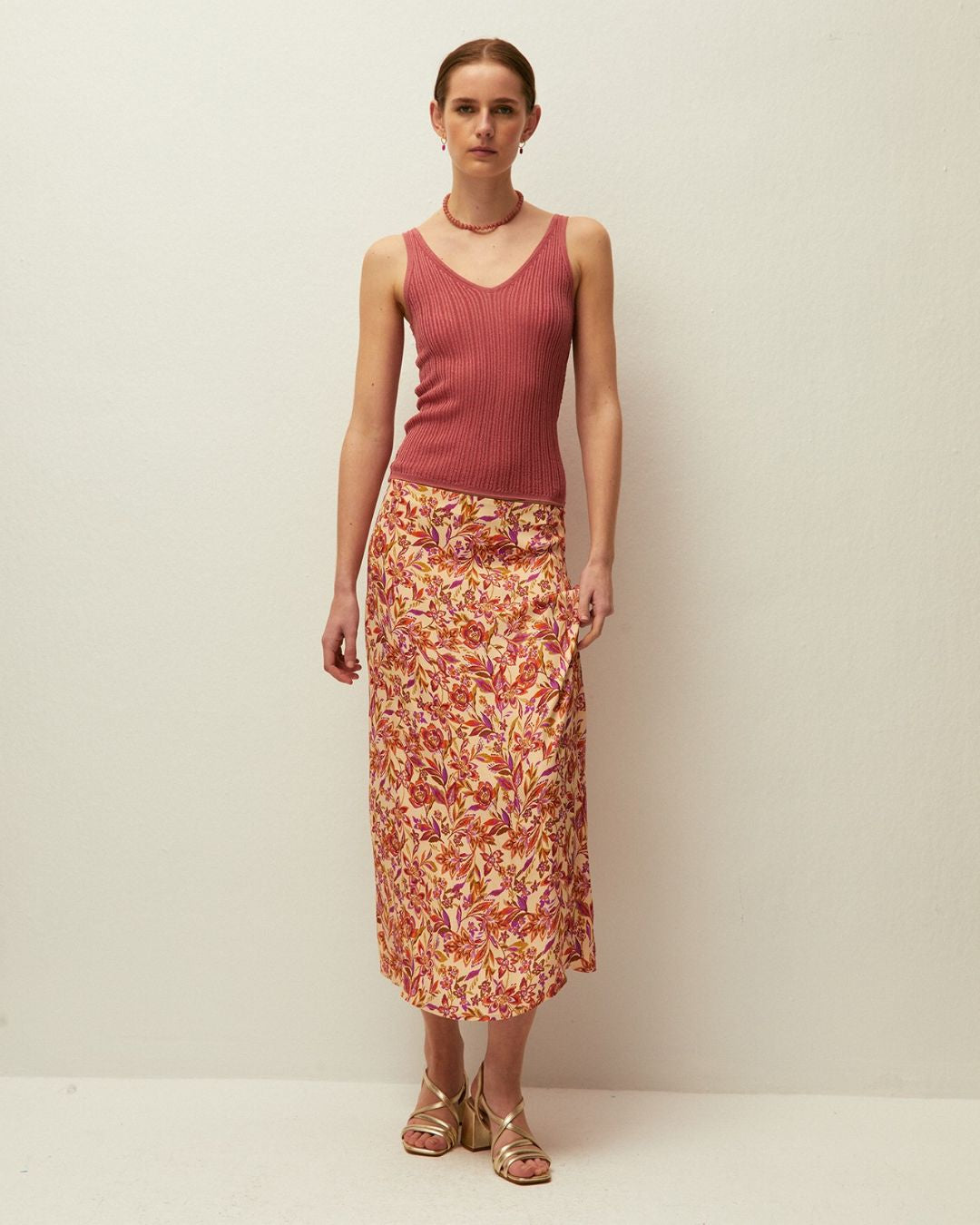 Falda estampado floral