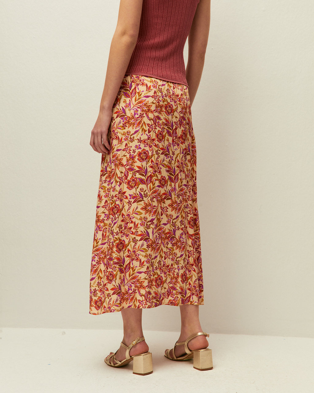 Falda estampado floral