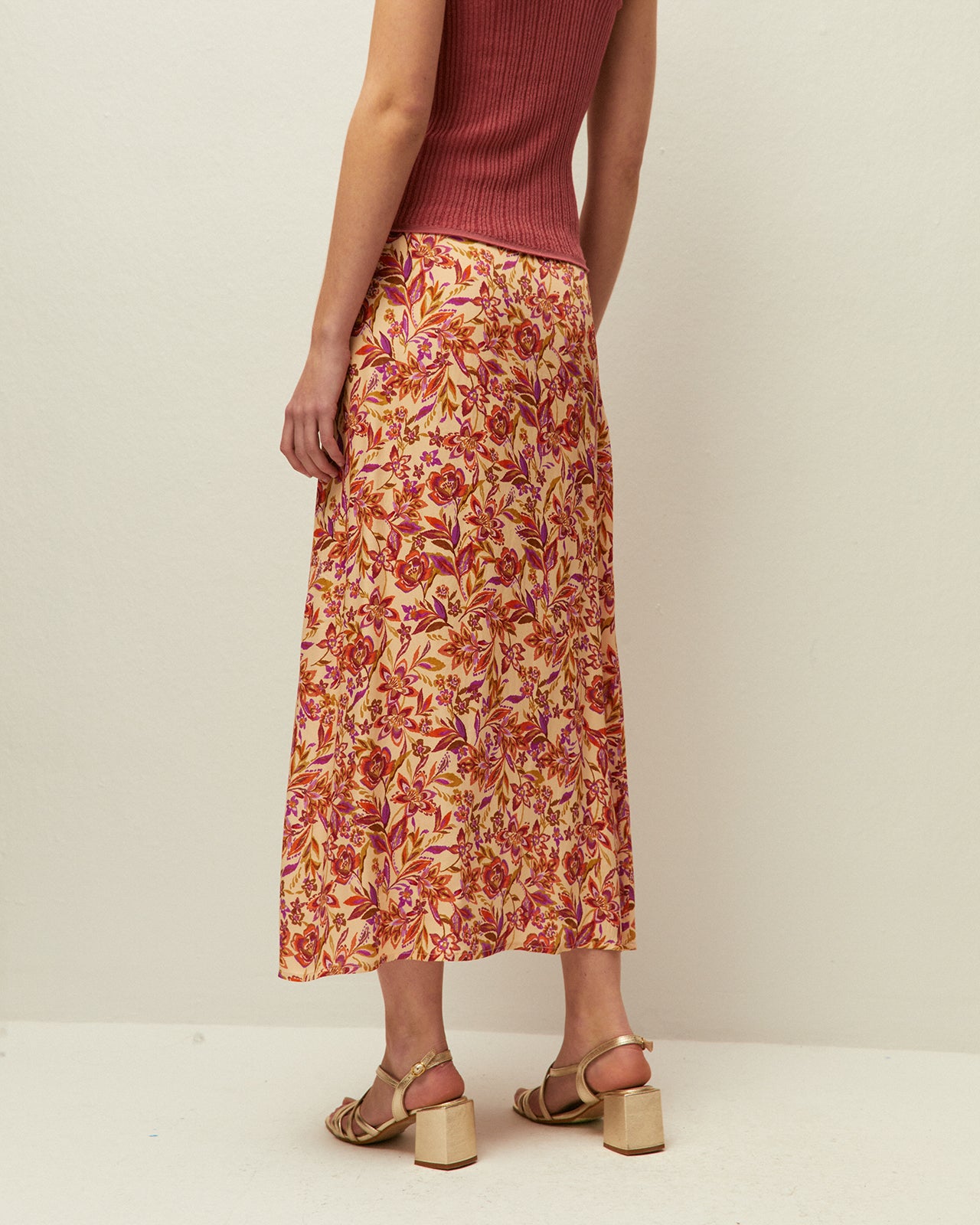 Falda estampado floral