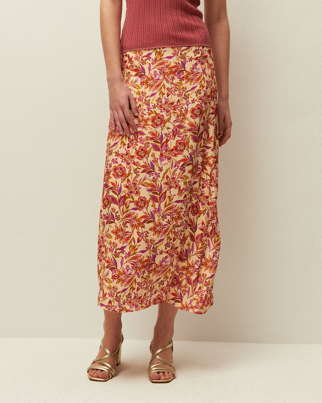 Falda estampado floral