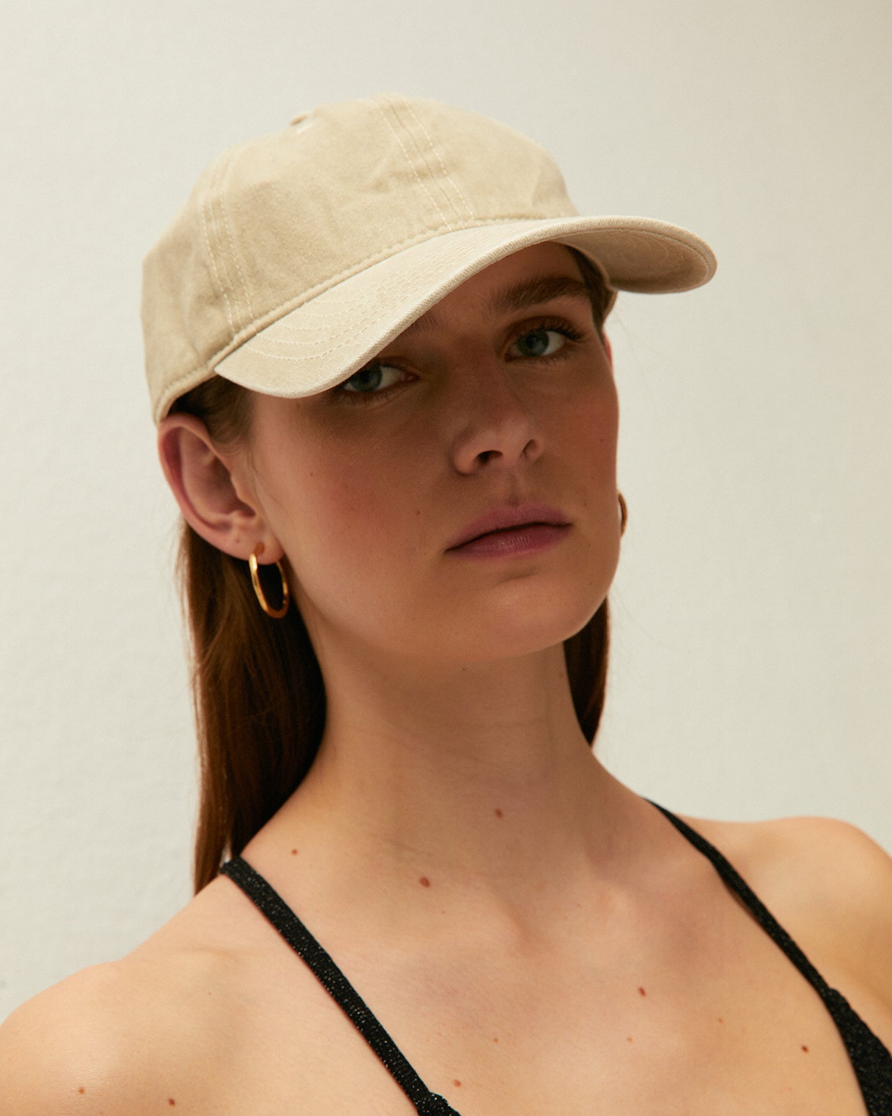 Casquette à effet teinture vieillie