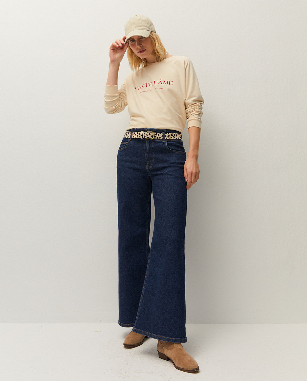 Gorra efecto tintura degastada