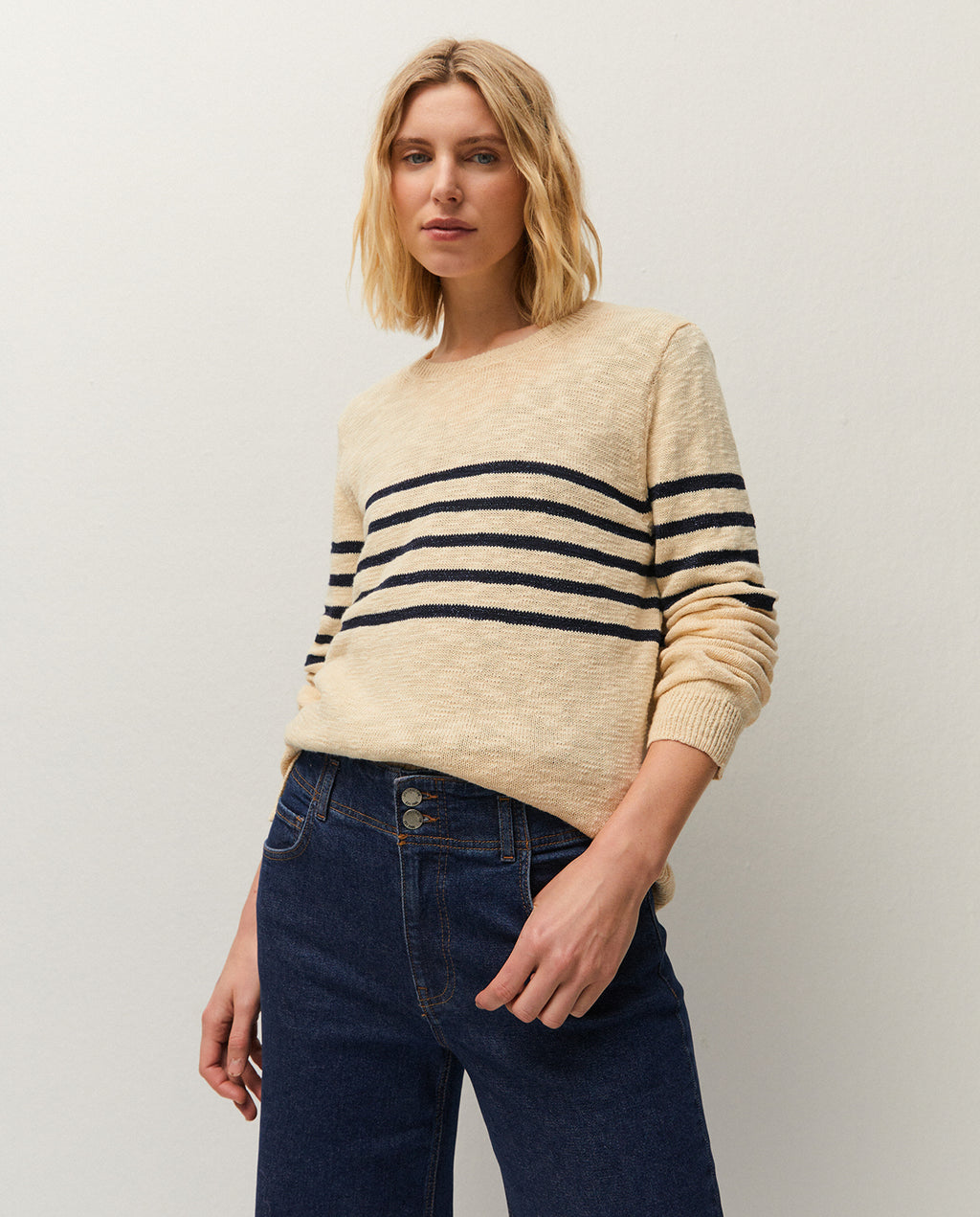 Jersey rayas con lúrex