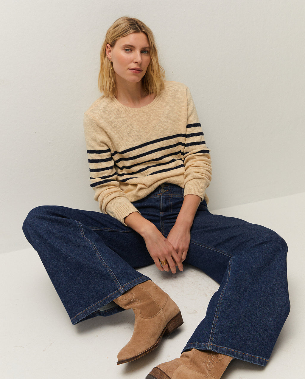 Jersey rayas con lúrex