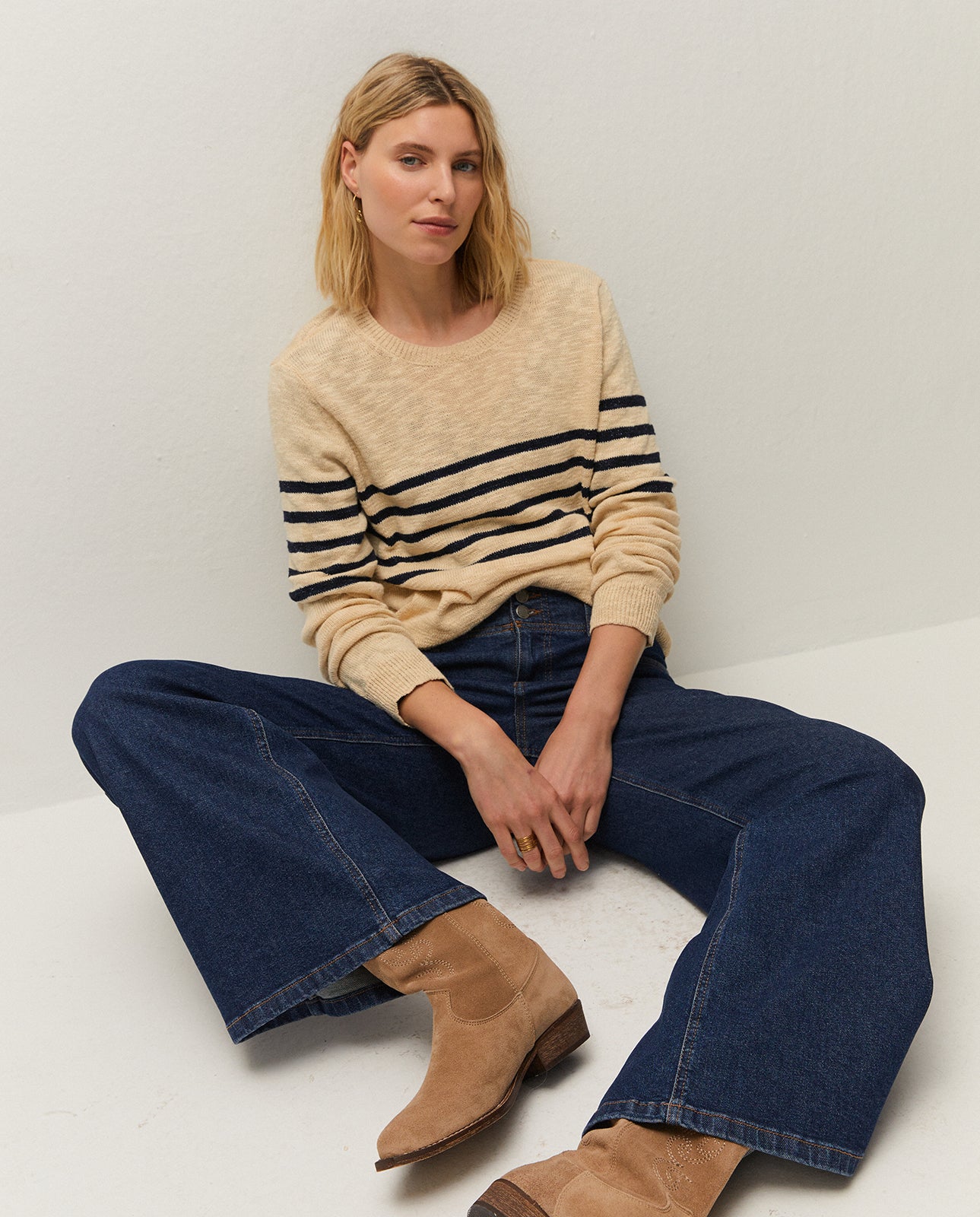 Jersey rayas con lúrex