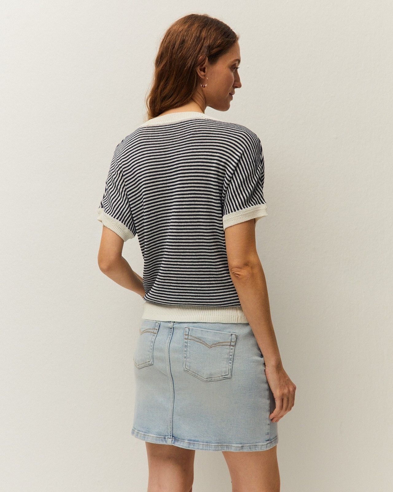 Jersey raya manga corta