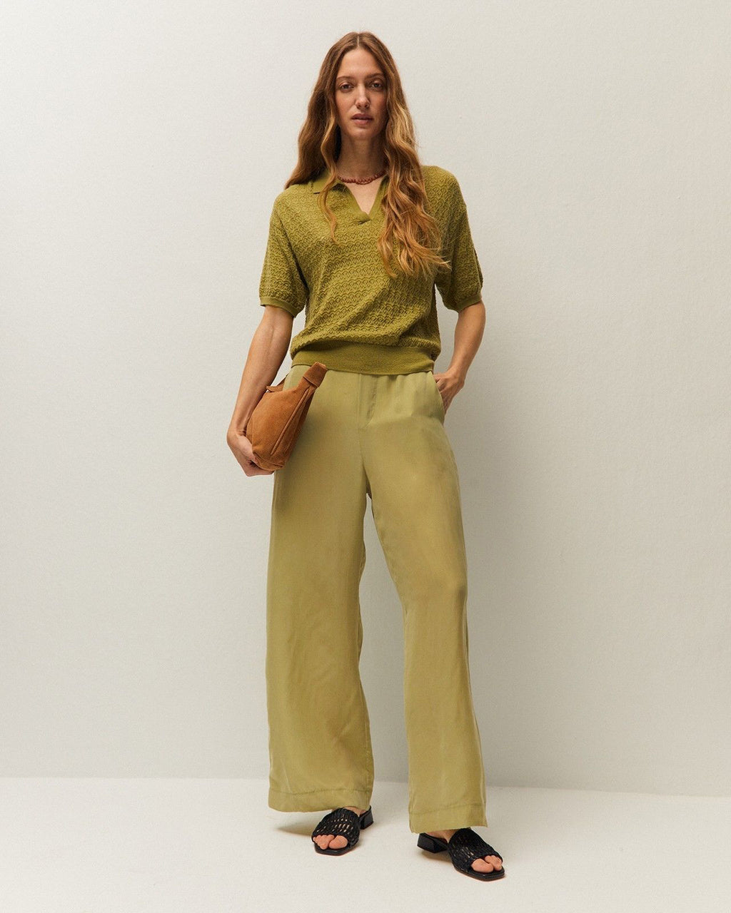 Jersey calado cuello polo