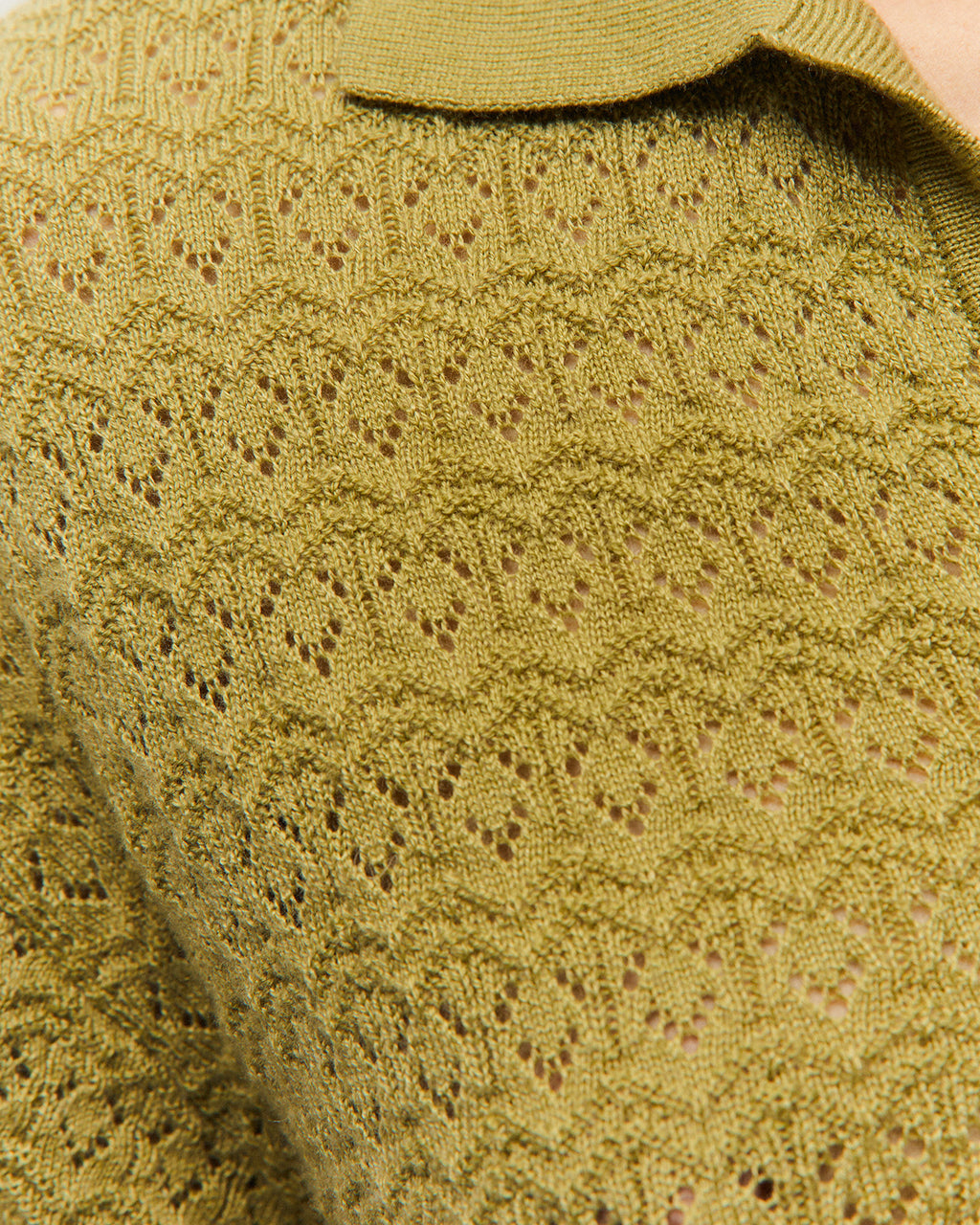 Jersey calado cuello polo