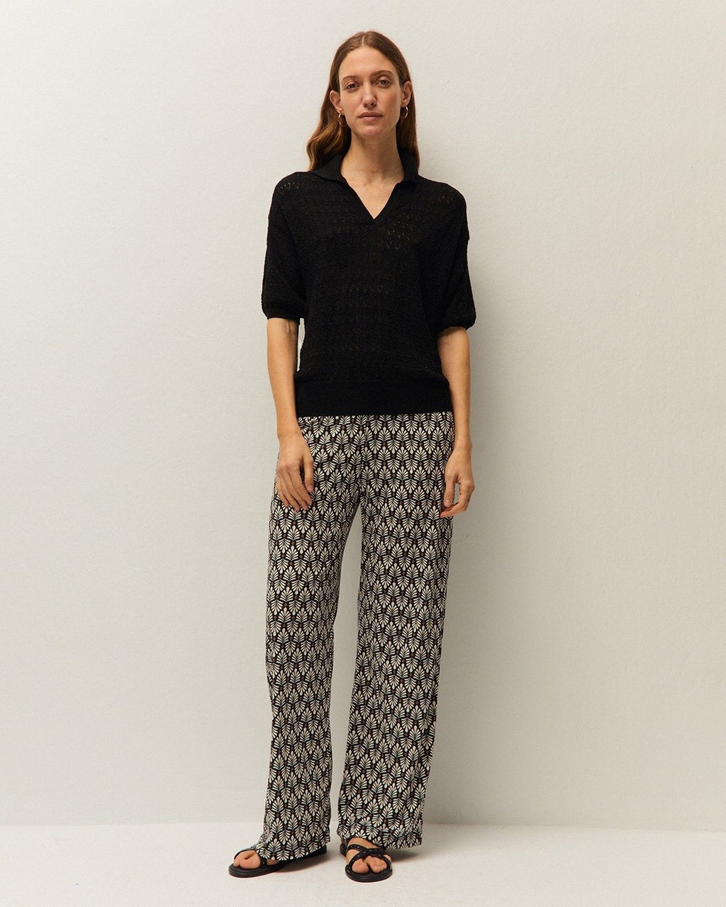 Jersey calado cuello polo