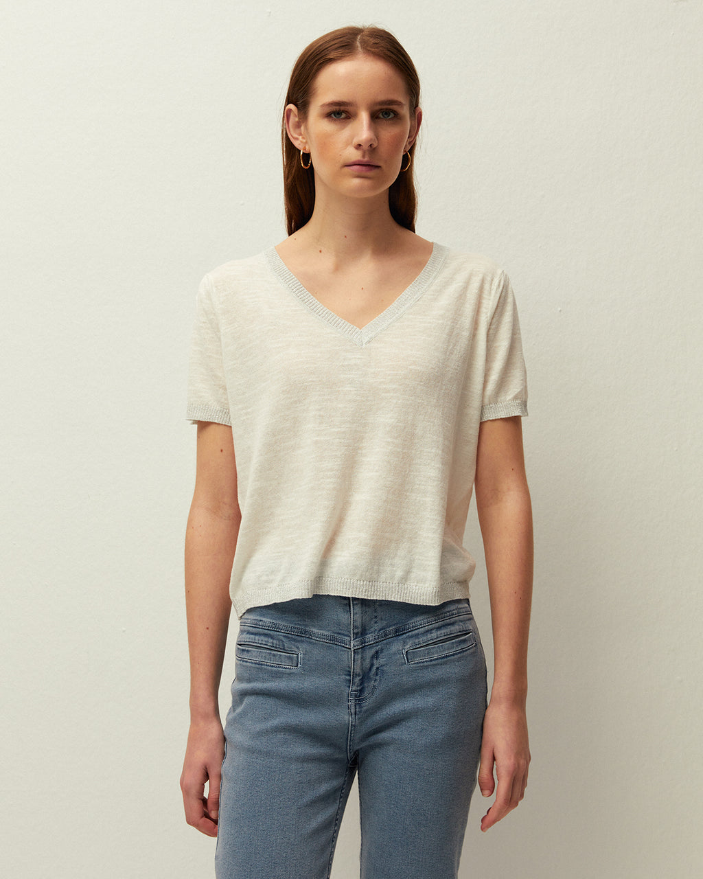 Jersey lino manga corta