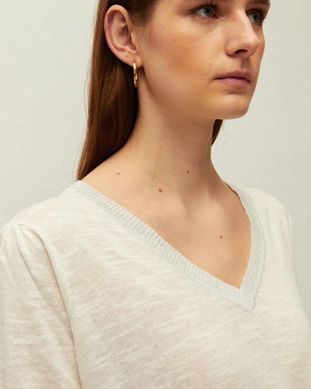 Jersey lino manga corta