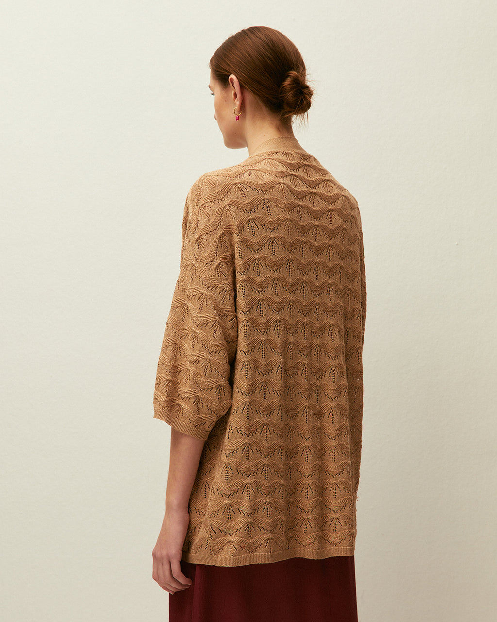 Openwork kimono