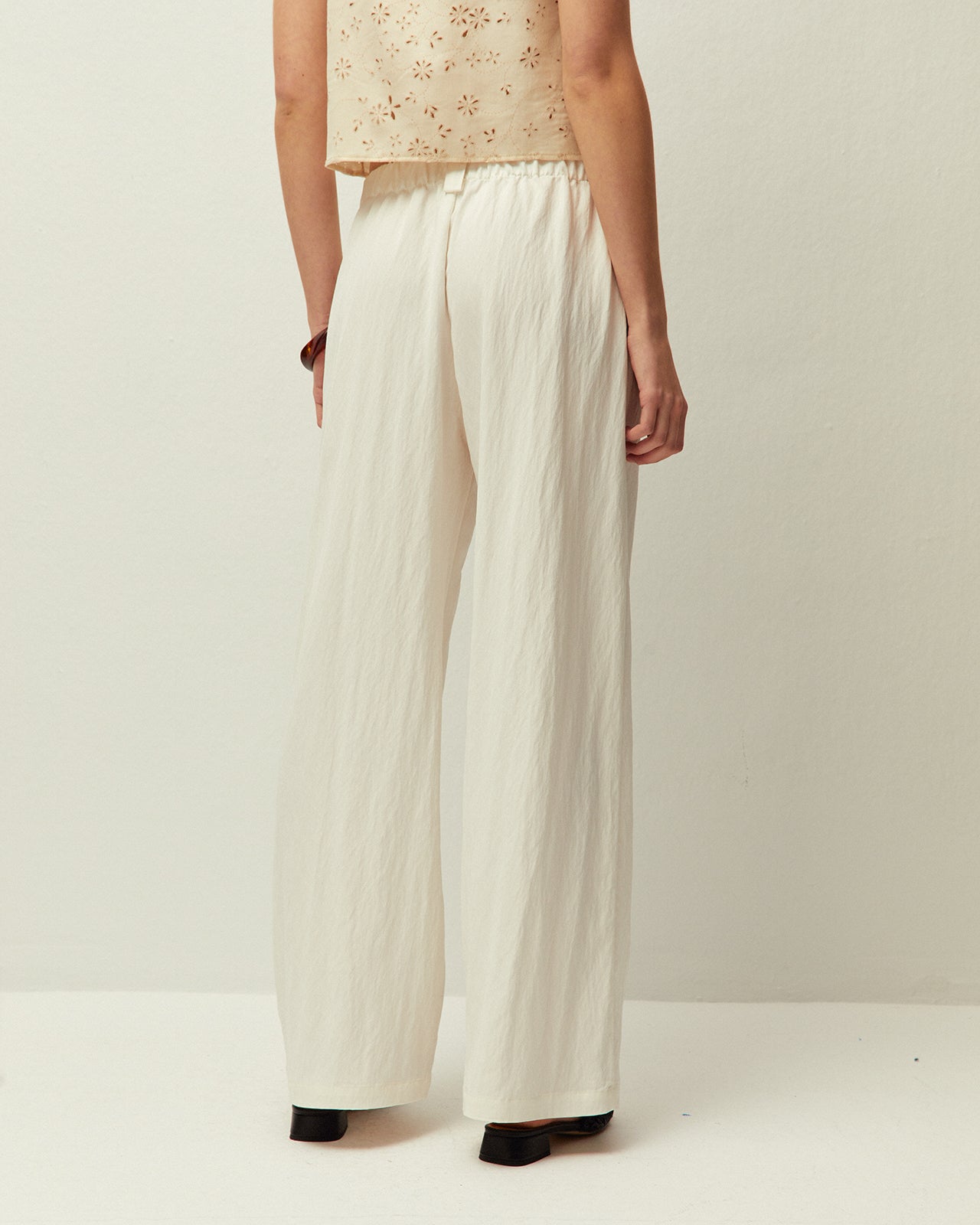 Pantalón ancho blanco